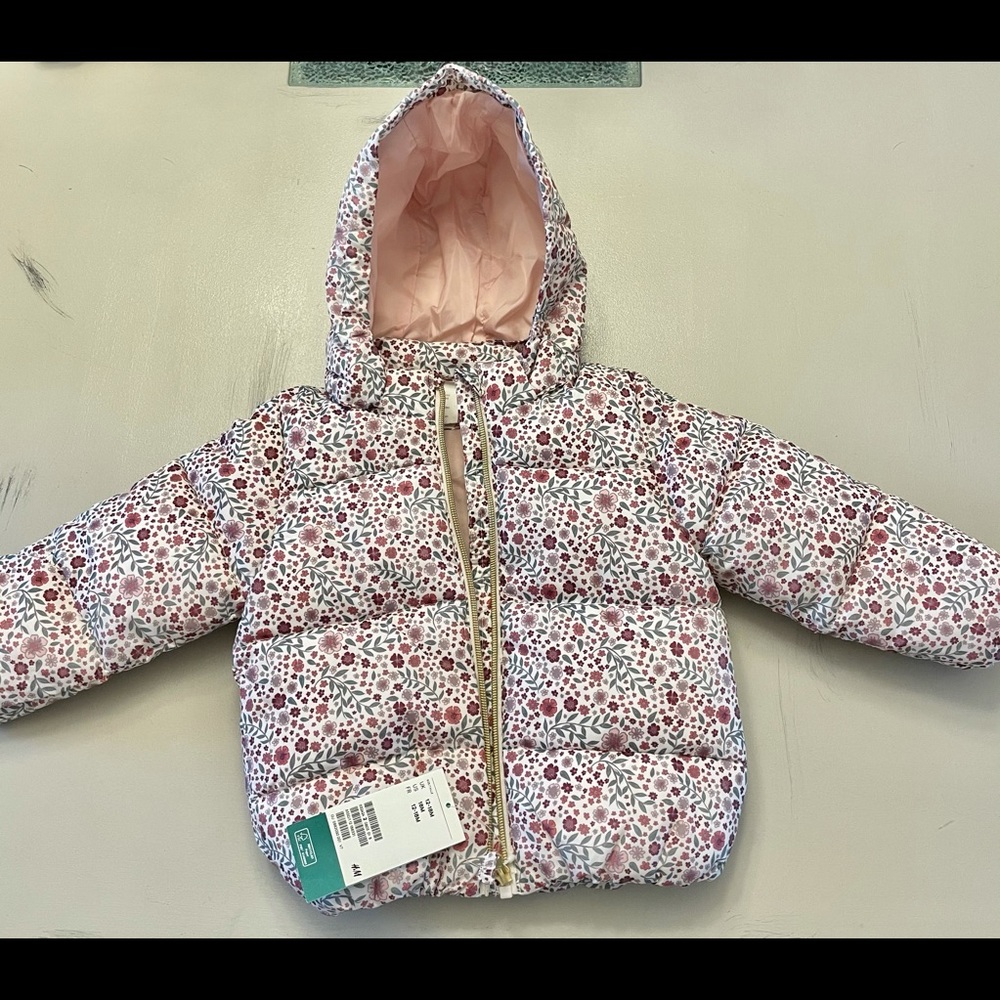 H & M Floral Puffer Jacket